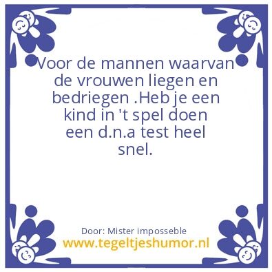 Tegeltje: Voor hele wereld