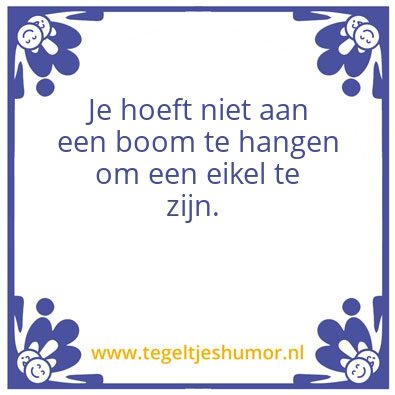 Tegeltje: Eikel