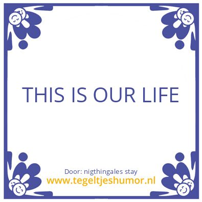 Tegeltje: analog optical internet