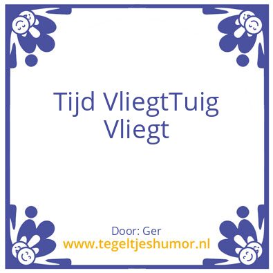 Tegeltje: Tijd