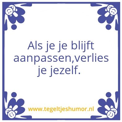 Tegeltje: Ik