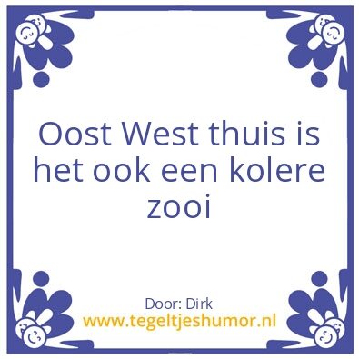 Tegeltje: Thuis