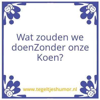 Tegeltje: Kbf