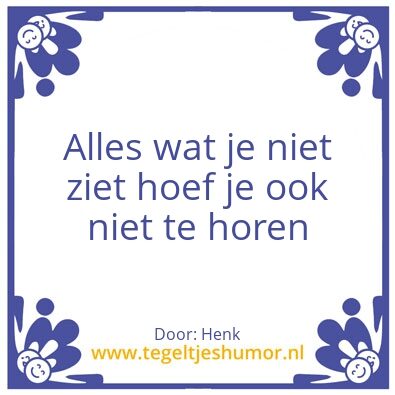 Tegeltje: Tegeltje