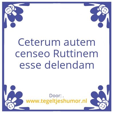 Tegeltje: .
