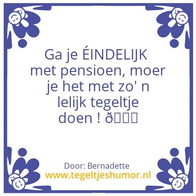 Tegeltje: Brandt
