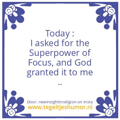 Tegeltje: The Superpower of Focus.