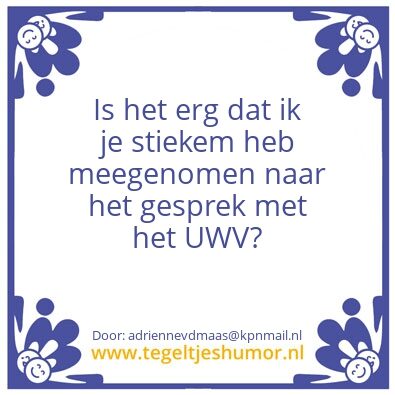 Tegeltje: PS
