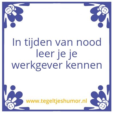 Tegeltje: Corona wijsheid