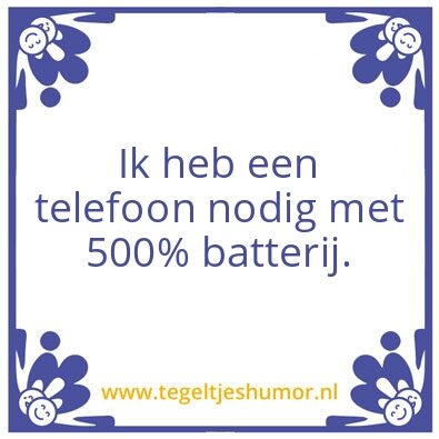 Tegeltje: Telefoon
