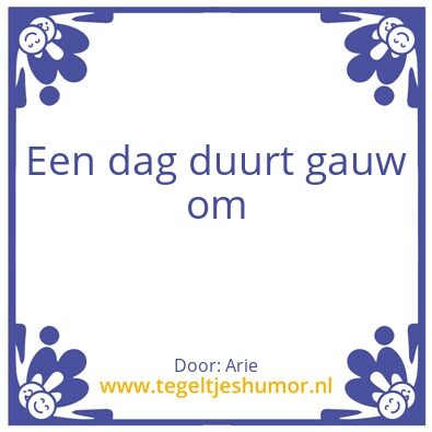 Tegeltje: Tijd