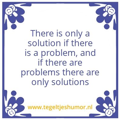 Tegeltje: Problem