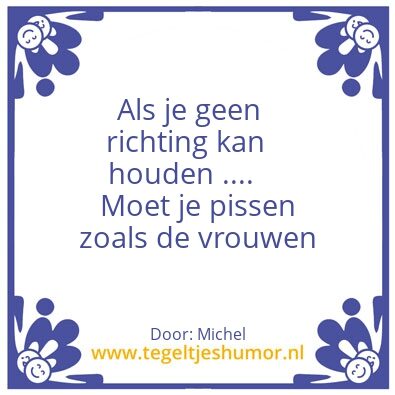 Tegeltje: WC spreuk