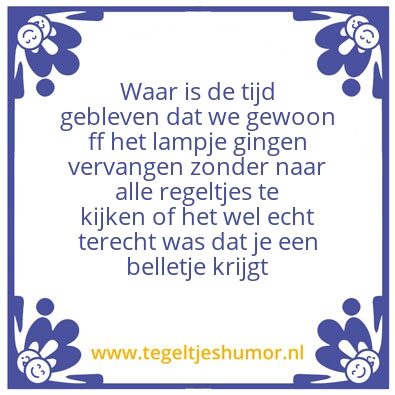 Tegeltje: .