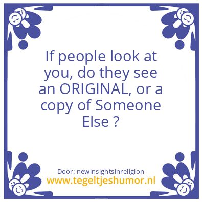 Tegeltje: Setting it strait
