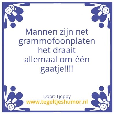Tegeltje: Gaatje