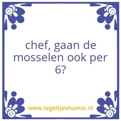 Tegeltje: tinka