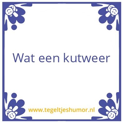 Tegeltje: Het weer