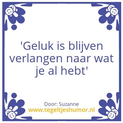 Tegeltje: Geluk