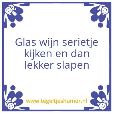 Tegeltje: Slapen