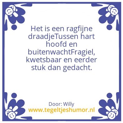 Tegeltje: Draadje
