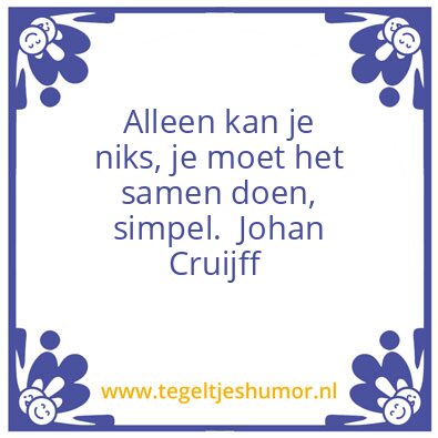 Tegeltje: Samen