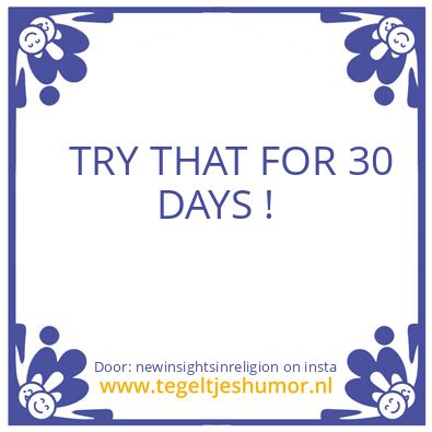 Tegeltje: Now You Know