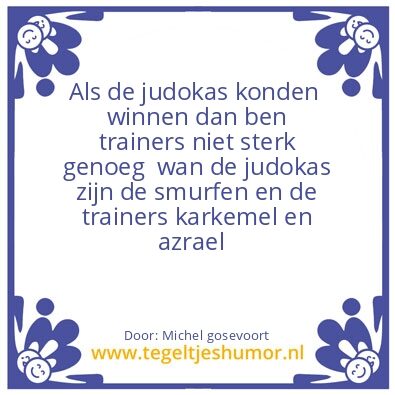 Tegeltje: Judo g sport