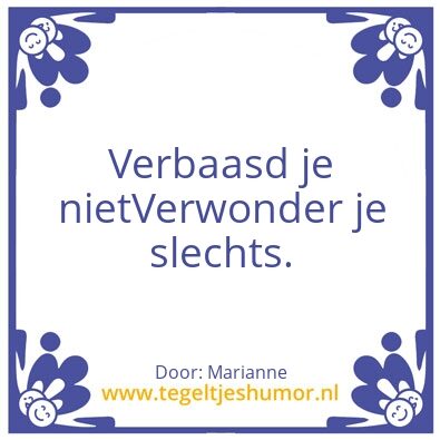 Tegeltje: Ikke