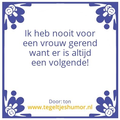 Tegeltje: vrouw