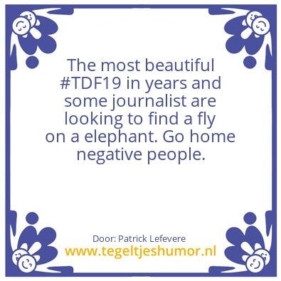 Tegeltje: Fly on a elephant