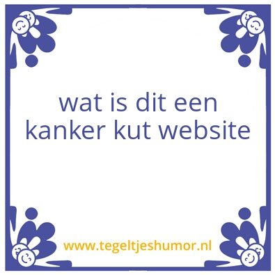 Tegeltje: mooien woorden