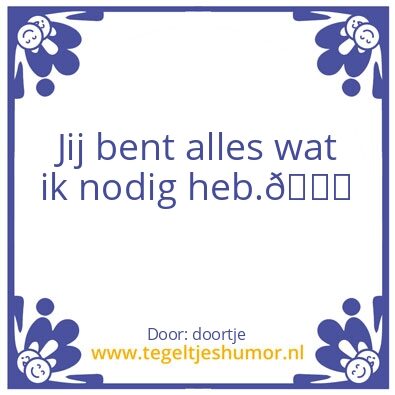 Tegeltje: doortje â™¡ jonge