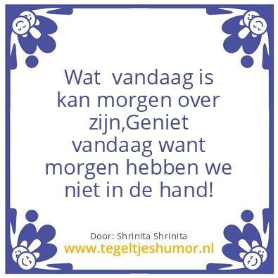 Tegeltje: Realiteit