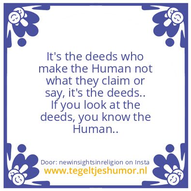 Tegeltje: A Prideful HUMAN.