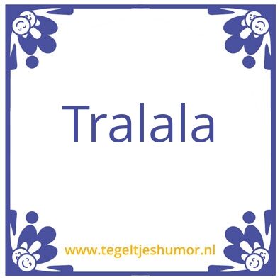 Tegeltje: hoppa