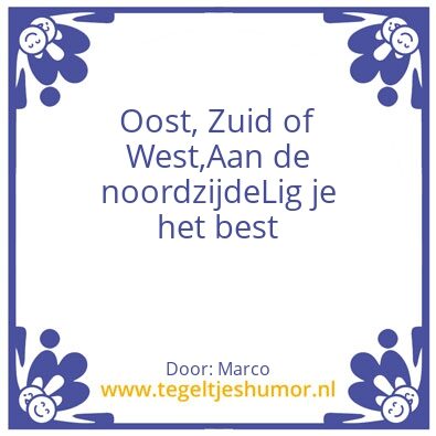 Tegeltje: Tja alma