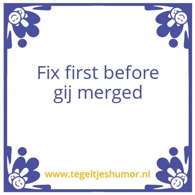 Tegeltje: test