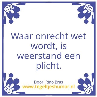 Tegeltje: Onrecht