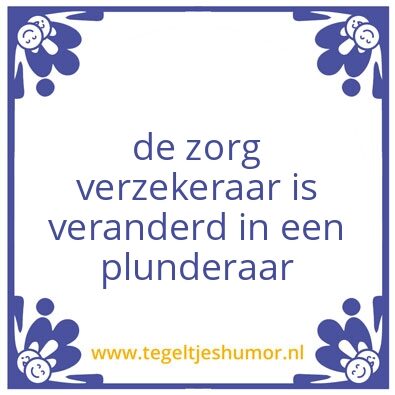 Tegeltje: zorgpremie