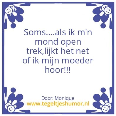 Tegeltje: Moeder
