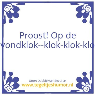 Tegeltje: Avondklok