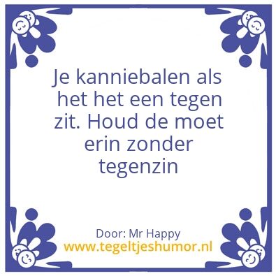 Tegeltje: Balen