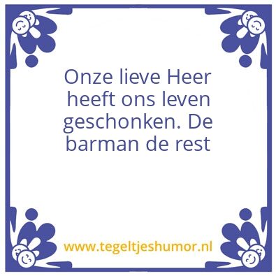 Tegeltje: leven