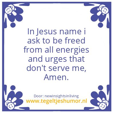 Tegeltje: In Jesus Name
