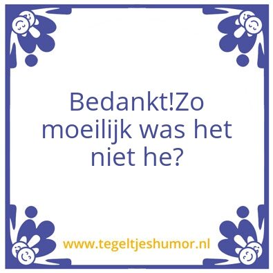Tegeltje: Vaatwasser