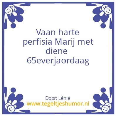 Tegeltje: verjaardag