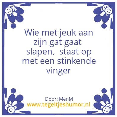 Tegeltje: Jeuk