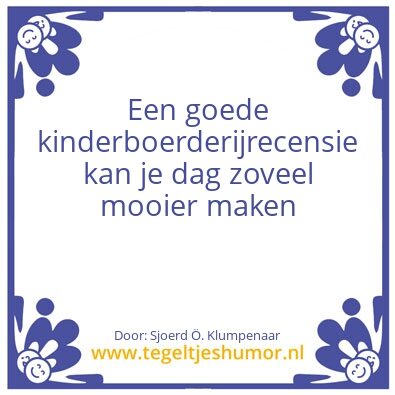 Tegeltje: Boer