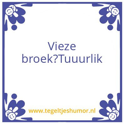 Tegeltje: Tuurlijk